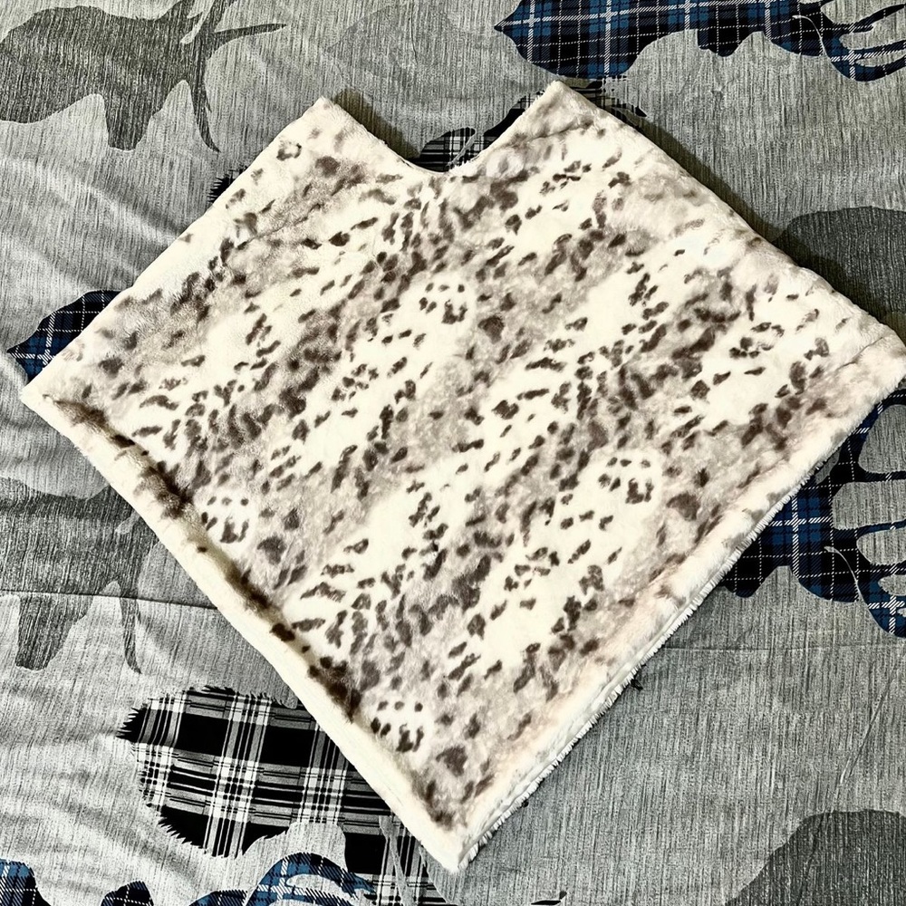 Cheetah Print Poncho